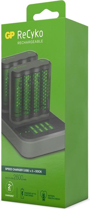 Immagine prodotto GP Batteries Pro-Line Docking Station + 4xAAA + 4xAA (8 pz., AA, 2100 mAh, Batteria + Caricabatterie)