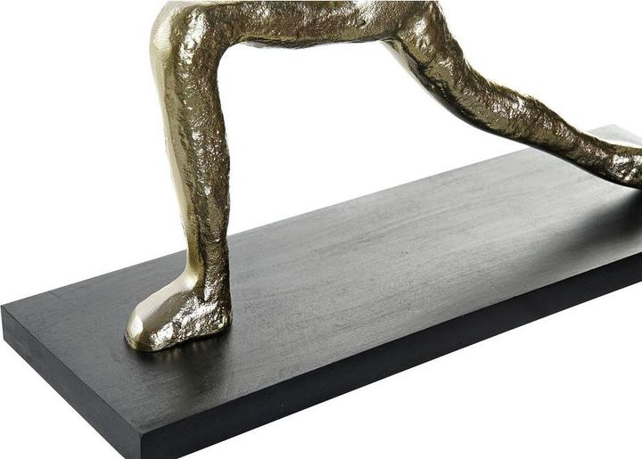 Produktbild DKD Home Decor Deko-Figur 33 x 10 x 35 cm Schwarz Gold Indianer Yoga (3 Stück)