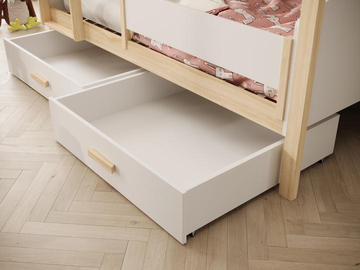 Actual product image ADRK Furniture Kinder-Etagenbett Jori mit Rausfallschutz 180x80 (180 x 80 cm)