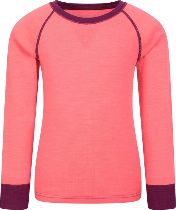 Actual product image Mountain Warehouse Childrens/Kids Merino II Round Neck Base Layer Top (128)