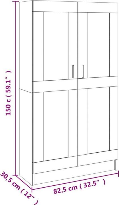 Image du produit VidaXL Gilvarry (82,5 x 30,5 x 150 cm)