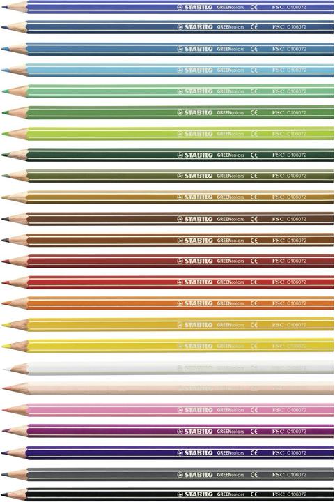 Produktbild STABILO GREENcolors Buntstift (Mehrfarbig, 24 x)