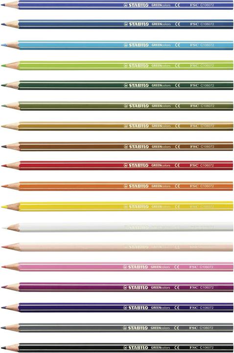 Produktbild STABILO GREENcolors Buntstift (Mehrfarbig, 18 x)