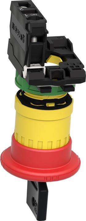 Produktbild Schneider Electric Emergency Stop 40mm Key Release Red 1NC