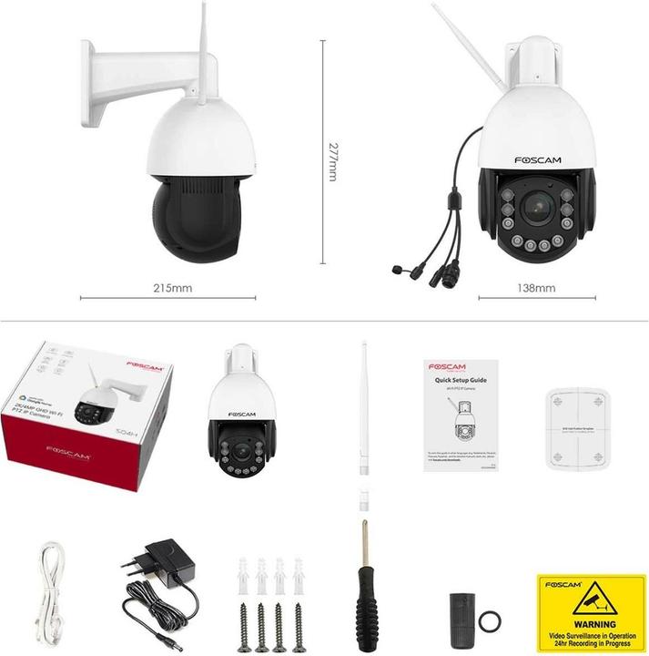 Productafbeelding Foscam SD4H WLAN IP bewakingscamera 2560 x 1440 pixels (2560 x 1440 Pixels)