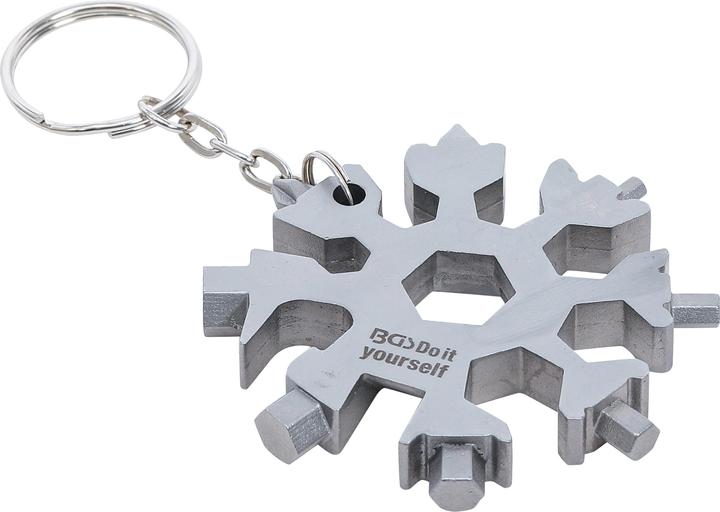 Produktbild BGS Multifunktions-Werkzeug Schneeflocke 18-in-1 Edelstahl (18 Funktionen)