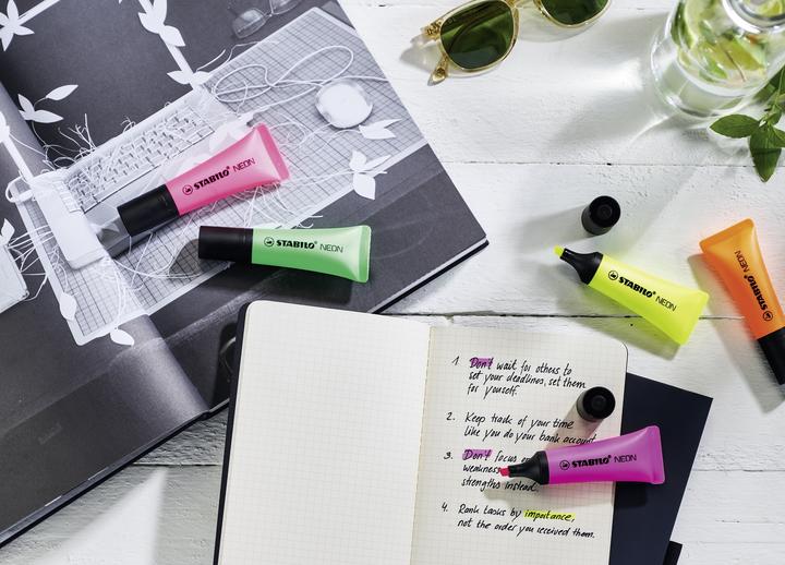 Produktbild STABILO NEON Textmarker (Neon, 5 mm, 5 x)