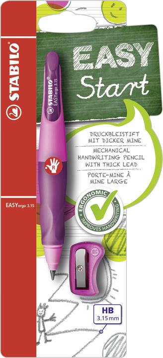 Image du produit STABILO Porte-mines ergonomique EASYergo pour droitiers HB (3.15 mm, HB, 1 x)