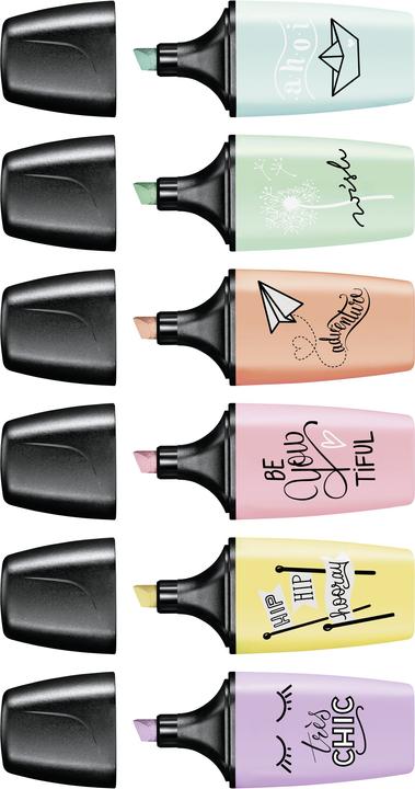 Produktbild STABILO BOSS MINI Pastellove Textmarker (Mehrfarbig, 5 mm, 6 x)