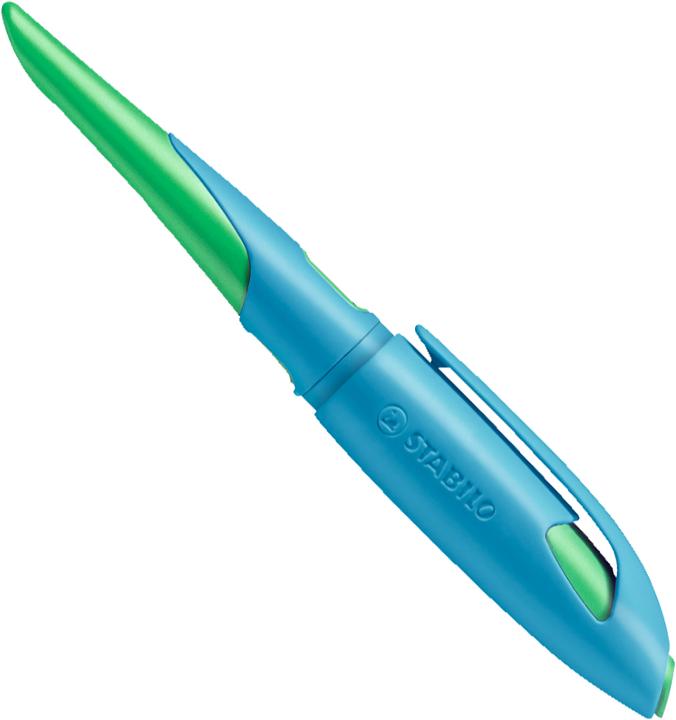 Produktbild STABILO EASYbirdy ergonomischer Schulfüller für Linkshänder Standard-Feder (Grün, Blau, 1 x)