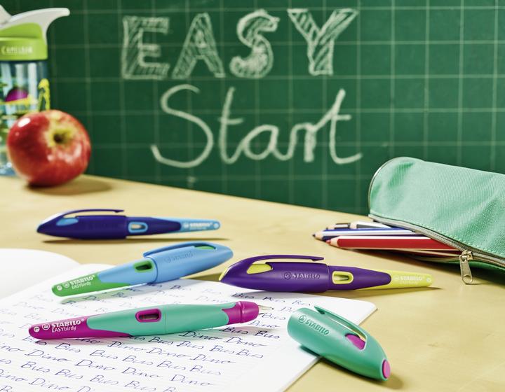 Produktbild STABILO EASYbirdy ergonomischer Schulfüller für Linkshänder Standard-Feder (Grün, Blau, 1 x)
