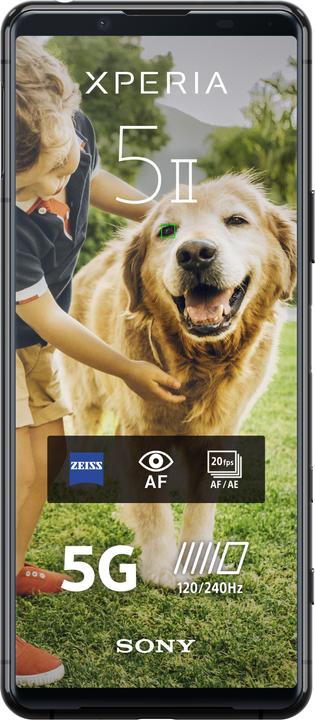 Produktbild Sony Xperia 5 II (128 GB, Black, 6.10", Hybrid Dual SIM, 12 Mpx, 5G)