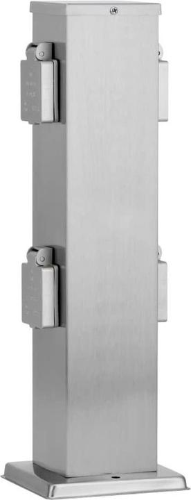 Produktbild Ledar Aussensteckdose 4-fach Edelstahl IP44 Outdoor-Stromsäule (4 x)