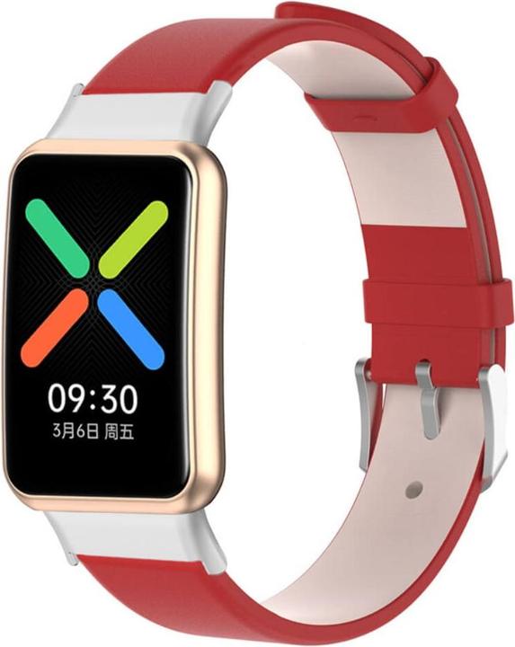 Produktbild Cover-Discount OPPO Watch Free - Lederarmband rot (Kunstleder)