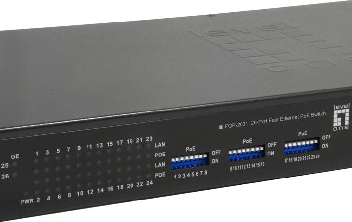 Produktbild LevelOne /100Base-TX, /100/1000Base-T, 512Kbit (26 Ports)