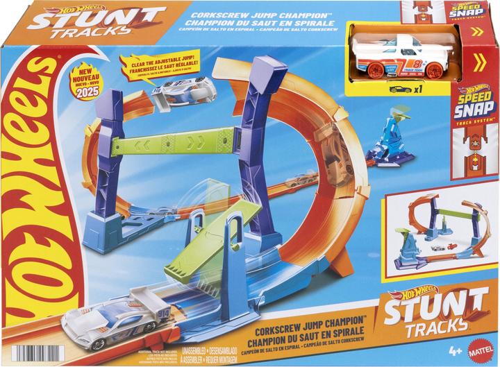 Actual product image Hot Wheels Corkscrew Jump Champion