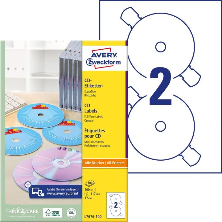 Produktbild Avery CD-Etiketten