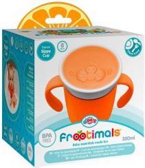 Actual product image Magni Frootimals drinking cup OrangieFly orange silicone