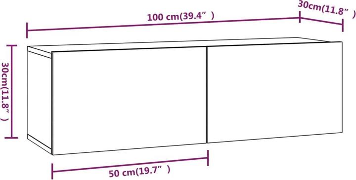 Image du produit VidaXL Wyatt (100 x 30 x 30 cm)