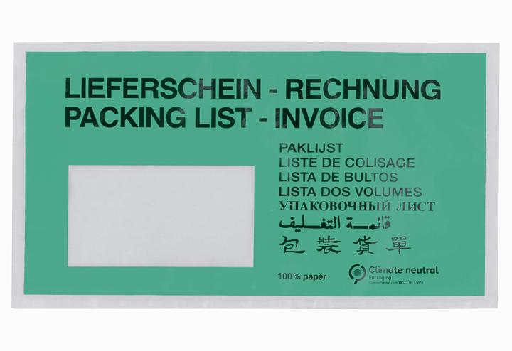 Image du produit Wihedü Pochette en parchemin Bon de livraison / facture