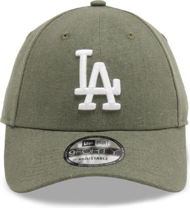 Actual product image New Era 9Forty Strapback Cap Canvas Los Angeles Dodgers Olive