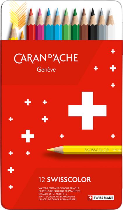 Caran d'Ache Coloured pencils Swisscolor (Mixed Colour, 12 x)