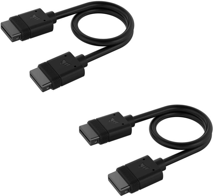 Corsair iCUE LINK Cable, 2x 200mm with Straight connectors, Black