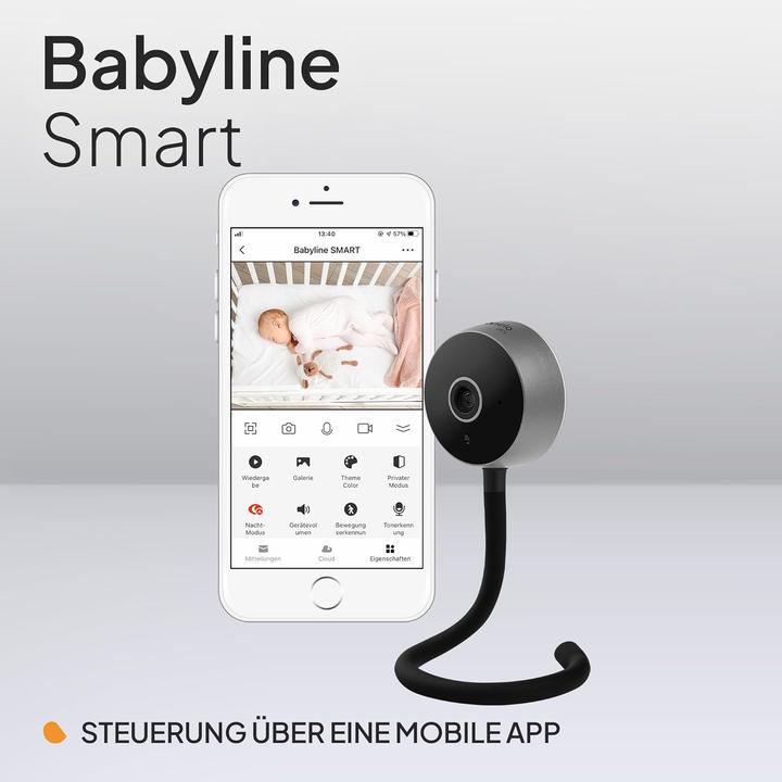 Produktbild Lionelo Care Babyline Smart mit Kamera, Nachtsicht, Bewegungs- und Geräuscherkennung (Babyphone mit Kamera, 10 m)