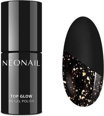 Actual product image Neonail Top Glow & Crush Gold Flakes (Gold Flakes, Top coat)