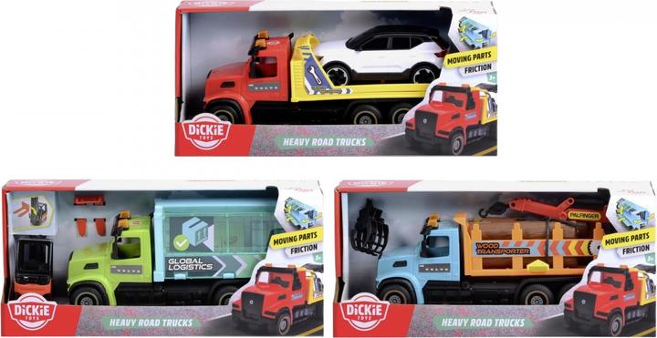 Image du produit Dickie Camions routiers lourds, 3-sort.