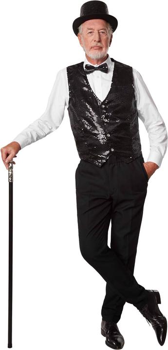 Produktbild tectake Pailletten-Weste Herren (S)