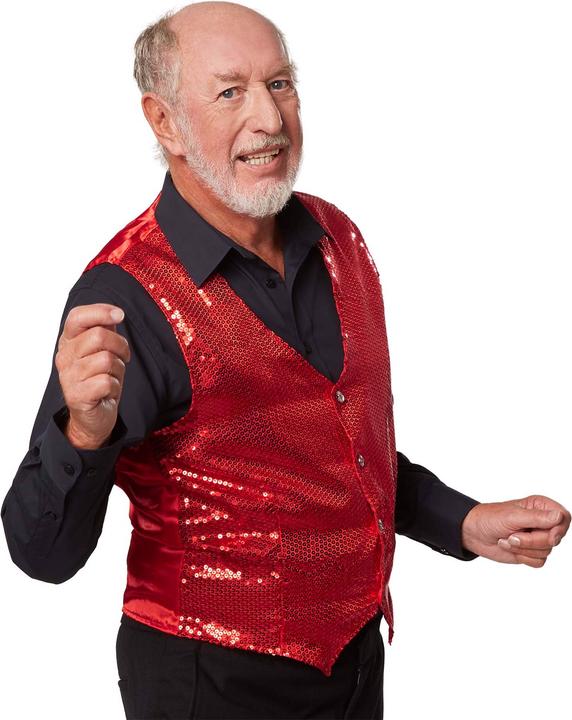 Immagine prodotto tectake Gilè da uomo con paillettes (XXL)