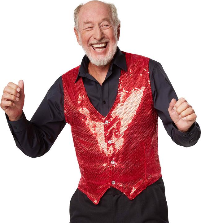 Immagine prodotto tectake Gilè da uomo con paillettes (XXL)