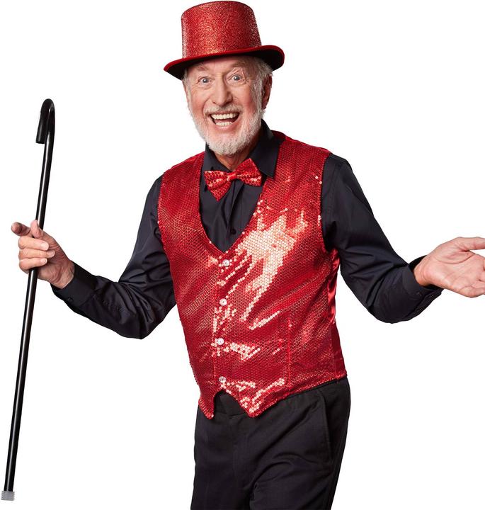 Immagine prodotto tectake Gilè da uomo con paillettes (XXL)