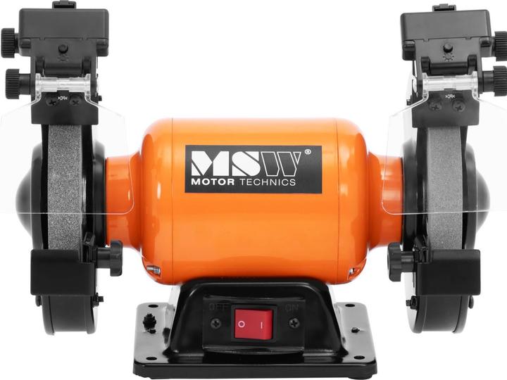 Produktbild MSW Doppelschleifer Schleifbock Profi Doppelschleifmaschine Ø 150 mm 400 W K60/36 (Doppelschleifer, 400 W)