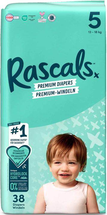Image du produit Rascals Premium (Taille 5, Pack, 38 pièce(s))