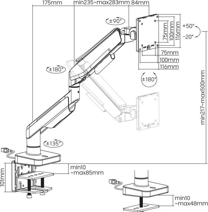Actual product image Xantron MA-HD-RGB (Table, 49")