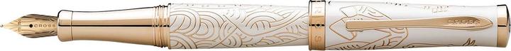 Actual product image Cross Sauvage Plume Laque Blanc - 2014 Year of the Horse - Bec 18Kt (White)