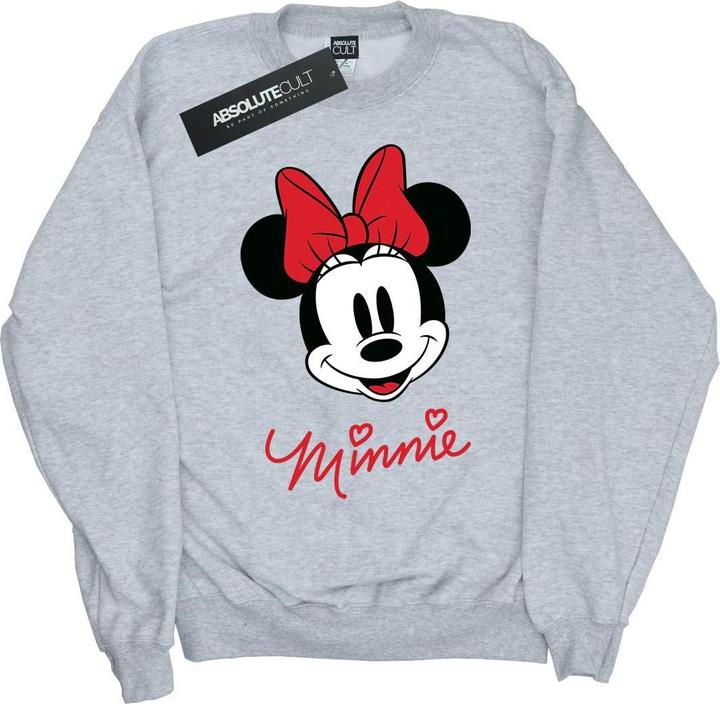 Disney Minnie Mouse Face Sweatshirt Mädchen