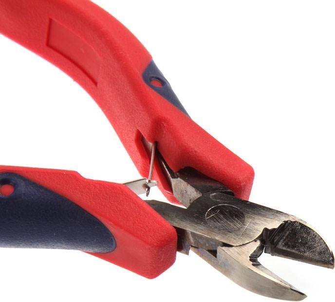 Produktbild InLine Seitenschneider - rot/blau (110 mm)