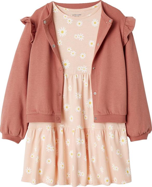 Produktbild Vertbaudet Mädchen-Set: Kleid & Sweatjacke (146)
