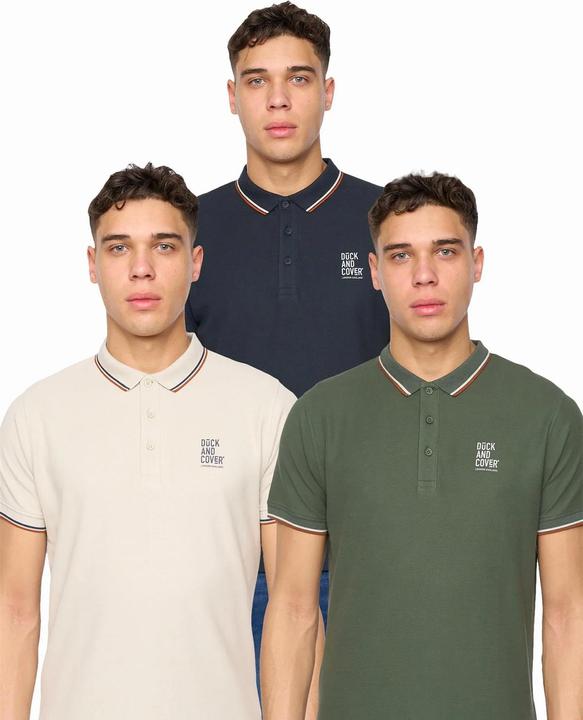 Produktbild Duck and Cover Melports Poloshirt (3erPack) (L)