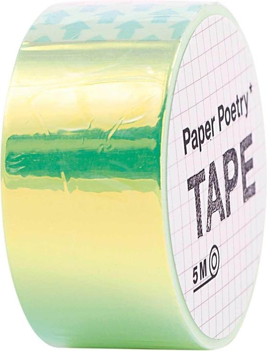 Immagine prodotto Rico Design Nastro adesivo decorativo Mirror Rainbow 1,9 cm x 5 m, verde (19 mm)