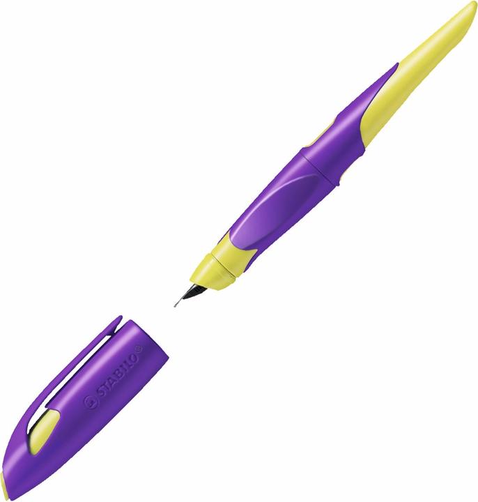 Image du produit STABILO Stylo scolaire ergonomique EASYbirdy pour droitiers Plume standard (Jaune, Violet, 1 x)
