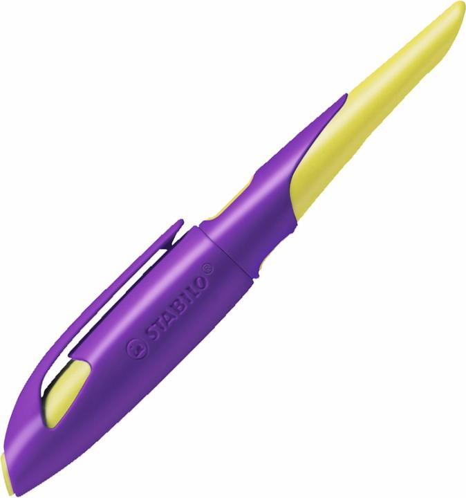 Image du produit STABILO Stylo scolaire ergonomique EASYbirdy pour droitiers Plume standard (Jaune, Violet, 1 x)