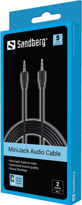 Actual product image Sandberg mini jack (2 m, 3.5mm jack (AUX))