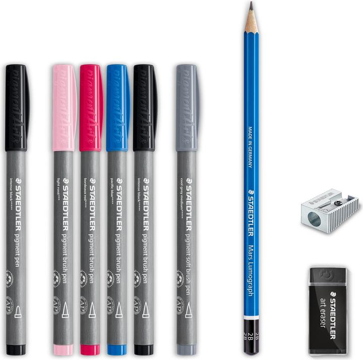 Image du produit Magni Brush Lettering Set 9 pièces (Multi, 9 x)
