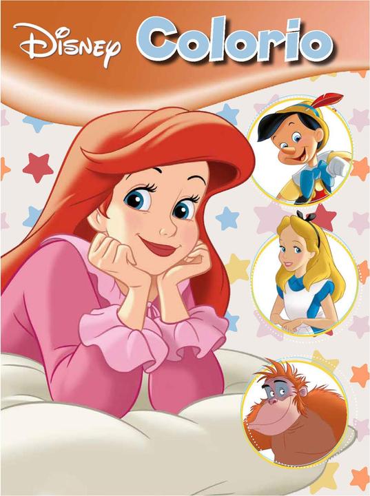 Libro da colorare dei protagonisti dei film Disney