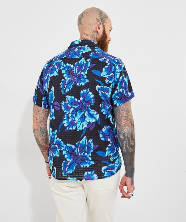Actual product image Joe Browns Lightweight Textured Floral Short Sleeve Shirt (XL)