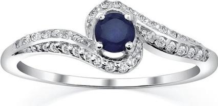 Silvego Silver ring with a sapphire Idonea FNJR016sa - Circuit: 50 mm (50)